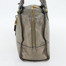 LOEWE Amazona 36 Hand Bag Suede Bronze Gold Auth ka4425-4