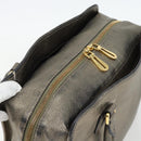 LOEWE Amazona 36 Hand Bag Suede Bronze Gold Auth ka4425-6
