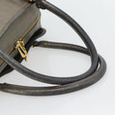 LOEWE Amazona 36 Hand Bag Suede Bronze Gold Auth ka4425-7