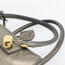LOEWE Amazona 36 Hand Bag Suede Bronze Gold Auth ka4425-8