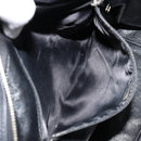 CHANEL Bicolore Schoudertas Leer Zwart Zilveren CC Auth ka4426-23