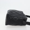 CHANEL Bicolore Schoudertas Leer Zwart Zilveren CC Auth ka4426-3