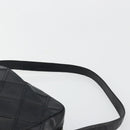 CHANEL Bicolore Schoudertas Leer Zwart Zilveren CC Auth ka4426-14