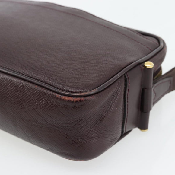 LOUIS VUITTON Taiga Karga Clutch Bag Ardoise M30812 LV Auth ka4427
