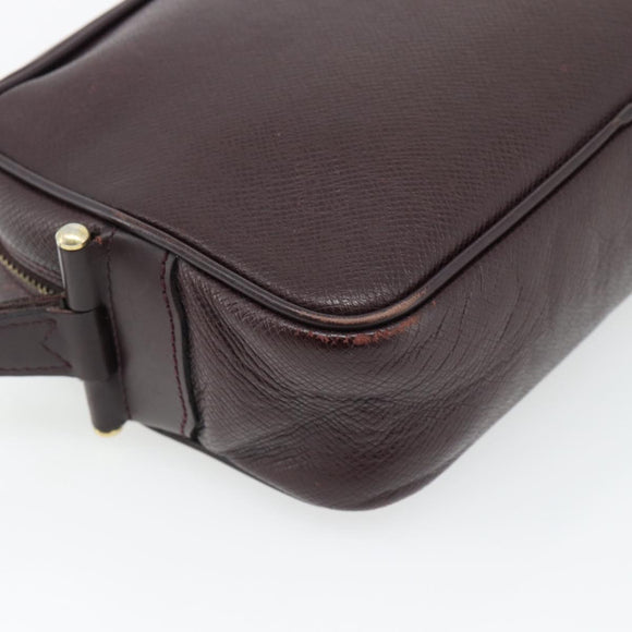 LOUIS VUITTON Taiga Karga Clutch Bag Ardoise M30812 LV Auth ka4427