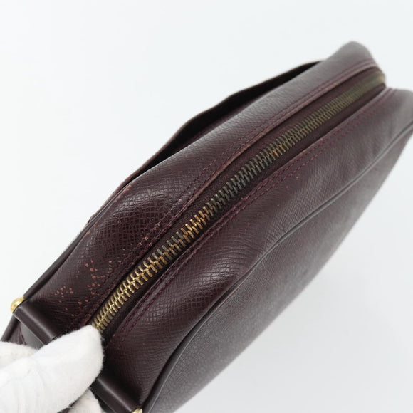 LOUIS VUITTON Taiga Karga Clutch Bag Ardoise M30812 LV Auth ka4427