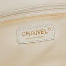 CHANEL Chain Boy Chanel Shoulder Bag Leather White Gold CC Auth ka4428V-20