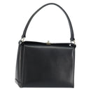 GUCCI Hand Bag Leather Black Silver Auth ka443-1