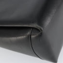 GUCCI Hand Bag Leather Black Silver Auth ka443-16