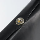 GUCCI Hand Bag Leather Black Silver Auth ka443-17