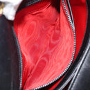 GUCCI Hand Bag Leather Black Silver Auth ka443-22