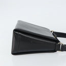 GUCCI Hand Bag Leather Black Silver Auth ka443-3