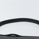 GUCCI Hand Bag Leather Black Silver Auth ka443-8