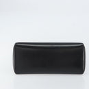 GUCCI Hand Bag Leather Black Silver Auth ka443-5