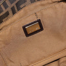 FENDI Zucca Canvas Schultertasche Schwarz Braun Auth ka4435-18