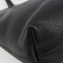 Salvatore Ferragamo Hand Bag Leather Black Silver Auth ka4441A-14