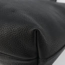 Salvatore Ferragamo Hand Bag Leather Black Silver Auth ka4441A-15