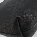 Salvatore Ferragamo Hand Bag Leather Black Silver Auth ka4441A-16