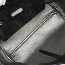 Salvatore Ferragamo Hand Bag Leather Black Silver Auth ka4441A-10