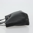 Salvatore Ferragamo Hand Bag Leather Black Silver Auth ka4441A-4
