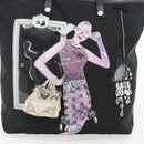 PRADA Bijoux Tote Bag Nylon Black Silver Auth ka4445A-17