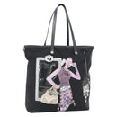 PRADA Bijoux Tote Bag Nylon Black Silver Auth ka4445A-1