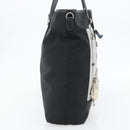 PRADA Bijoux Tote Bag Nylon Black Silver Auth ka4445A-3