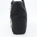 PRADA Bijoux Tote Bag Nylon Black Silver Auth ka4445A-4