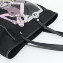 PRADA Bijoux Tote Bag Nylon Black Silver Auth ka4445A-6