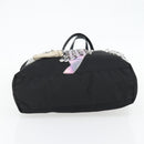 PRADA Bijoux Tote Bag Nylon Black Silver Auth ka4445A-5
