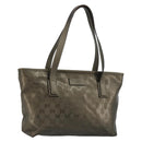 GUCCI GG Implementation Hand Bag Bronze Silver 211138 Auth ka4446-1