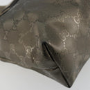 GUCCI GG Implementation Hand Bag Bronze Silver 211138 Auth ka4446-16