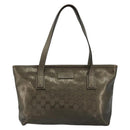 GUCCI GG Implementation Hand Bag Bronze Silver 211138 Auth ka4446-13