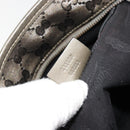 GUCCI GG Implementation Hand Bag Bronze Silver 211138 Auth ka4446-12