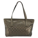 GUCCI GG Implementation Hand Bag Bronze Silver 211138 Auth ka4446-2