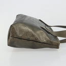 GUCCI GG Implementation Hand Bag Bronze Silver 211138 Auth ka4446-3