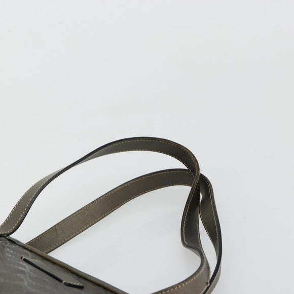 GUCCI GG Implementation Hand Bag Bronze Silver 211138 Auth ka4446