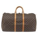 LOUIS VUITTON Monogram Keepall 55 Boston Bag M41424 LV Auth ka4447-13