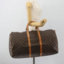 LOUIS VUITTON Monogram Keepall 55 Boston Bag M41424 LV Auth ka4447-20