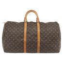 LOUIS VUITTON Monogram Keepall 55 Boston Bag M41424 LV Auth ka4447-2