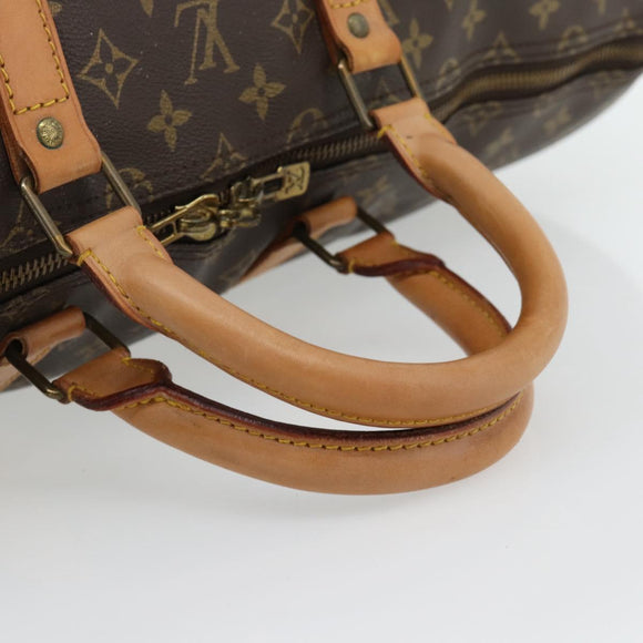 LOUIS VUITTON Monogram Keepall 55 Boston Bag M41424 LV Auth ka4447