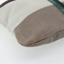 CELINE Shoulder Bag Leather Gray Gold Auth ka4448-15