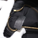 CELINE Shoulder Bag Leather Gray Gold Auth ka4448-12