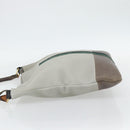 CELINE Shoulder Bag Leather Gray Gold Auth ka4448-3