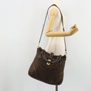 LOUIS VUITTON Monogram Idylle Elegy Hand Bag Black M56696 LV Auth ka4449-23