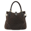 LOUIS VUITTON Monogram Idylle Elegy Hand Bag Black M56696 LV Auth ka4449-2