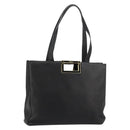 Salvatore Ferragamo Handtas Leer Zwart Goud Auth ka4450A-1