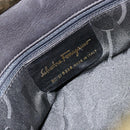 Salvatore Ferragamo Handtas Leer Zwart Goud Auth ka4450A-12