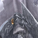 Salvatore Ferragamo Handtas Leer Zwart Goud Auth ka4450A-17