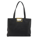Salvatore Ferragamo Handtas Leer Zwart Goud Auth ka4450A-2